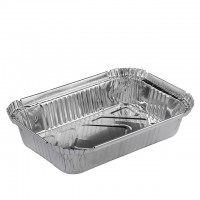 8011-O Convenient high quality food grade silver aluminum foil container