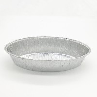 Food grade household 8011 aluminium foil food storage container wholesale disposable oval foil tray