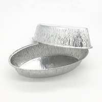 Wholesale food use aluminum foil cake pans disposable oval aluminum foil baking tray