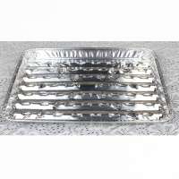 Wholesale Eco-friendly 3003 perforated disposable aluminum foil bbq tray