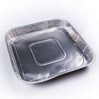 13 inch aluminum foil food serving trays 3500ml Food grade large size disposable square aluminum foil pan