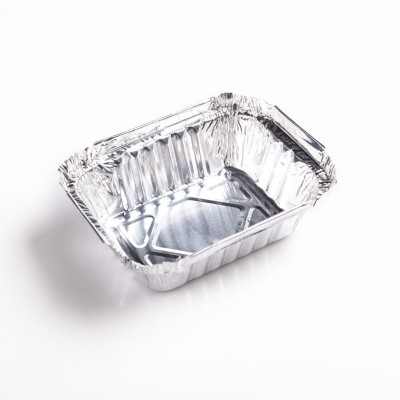 Fast food Disposable Take away rectangular aluminum foil container 250ml