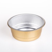 450ml food grade disposable Round aluminum foil container take away food container for food packing