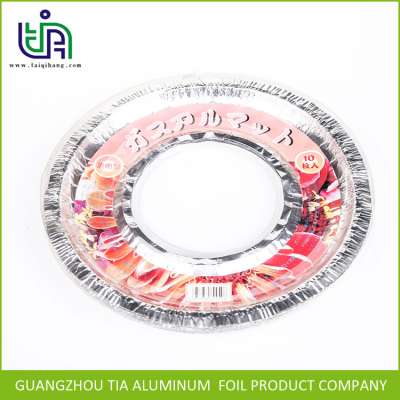 Wholesale Disposable Aluminum Foil Round Gas Burner Bib Liners Covers