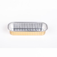 High quality disposable aluminum foil cake boat container 200ml disposable food box