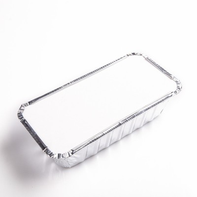 Wholesale 800ml aluminum foil food box rectangle disposable aluminum foil loaf pans